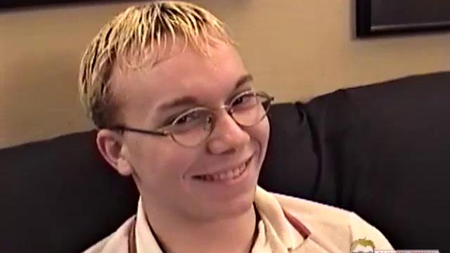 Auntie Bob quickly gets 19 year old Taylor naked, leaving the young man to attend to his own cock for a while. Then he decides to break out the tripod, so both hands are free to lube Taylor's cock and give him a loving hand job