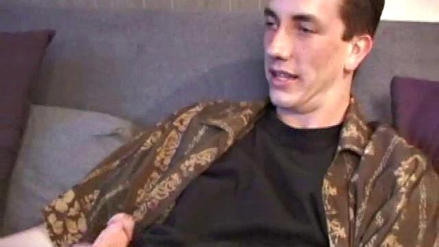 derek strokes his cock at home