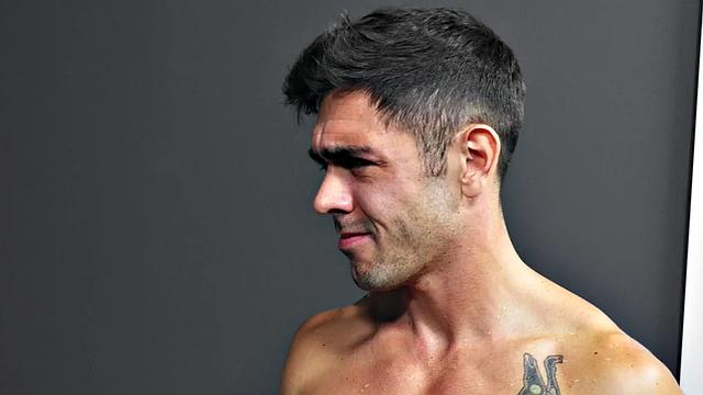 Facial-loving stud bareback nailed by BF cock in bed