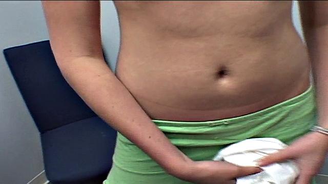 Hot blonde sucking in POV close up