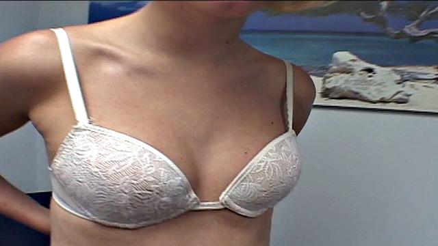 Hot blonde sucking in POV close up