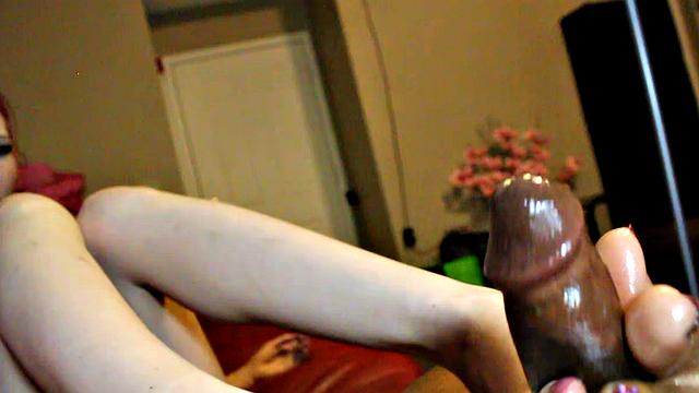 Phoenix and Friend Use Feet on BBC