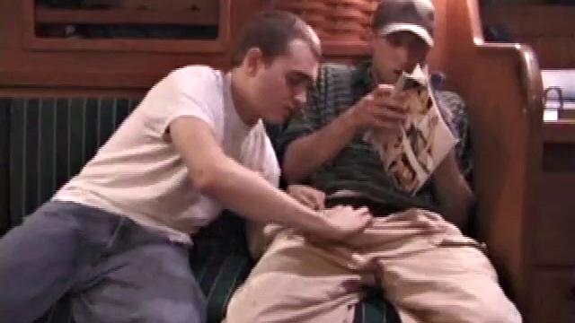 Young Nick and Chad pleasuring