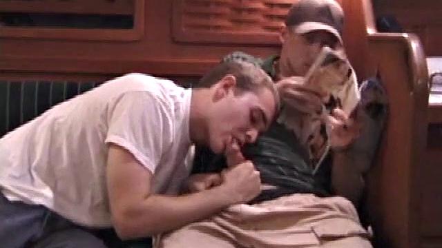 Young Nick and Chad pleasuring