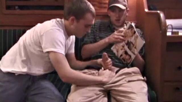 Young Nick and Chad pleasuring
