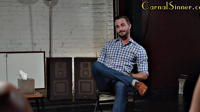 Oiled loving babe suck cock and got banged in orgy