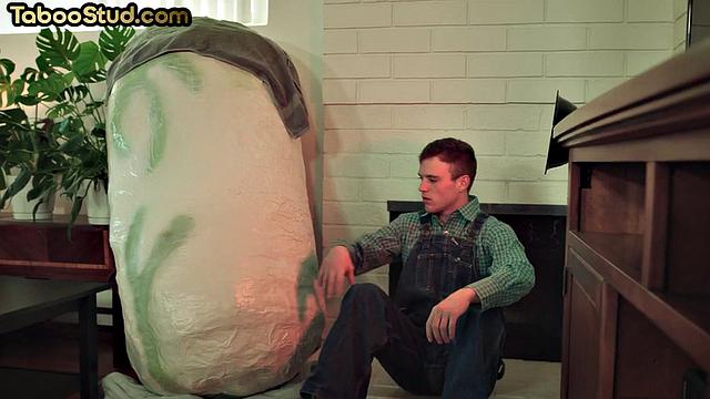 Handsome stud fucked by muscled BF