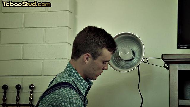 Handsome stud fucked by muscled BF