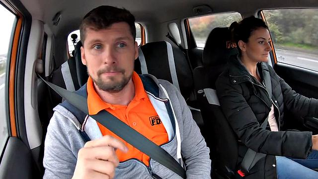 Real learning driver throating teacher's cock before pussyfuck