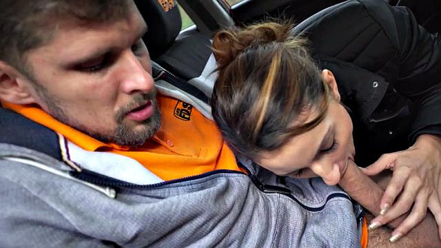 Real learning driver throating teacher's cock before pussyfuck