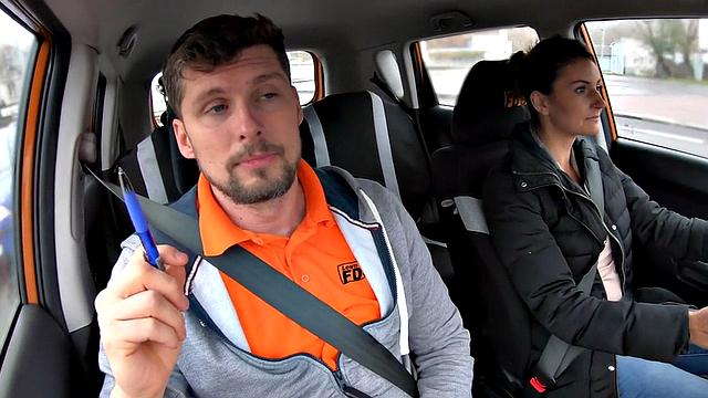 Real learning driver throating teacher's cock before pussyfuck