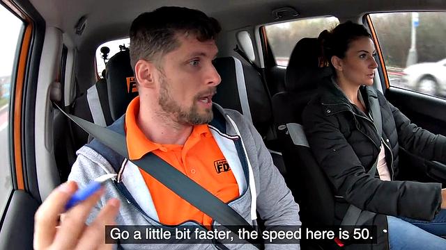 Real learning driver throating teacher's cock before pussyfuck