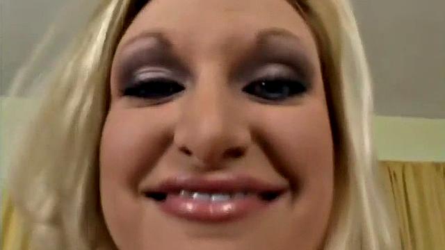 POV blonde gets her pussy banged