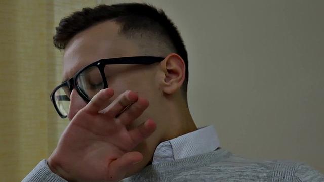 Blonde office babe gives a sloppy BJ before getting pounded in the office