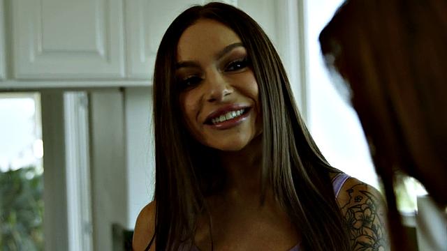 Redhead pleasing her stunning lover in hot affair