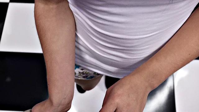 Babe Fucks in Bathroom for Tattoo