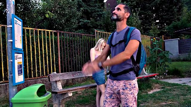 HUNT4K. Girl tested BF's cock many times so it's another guy's turn