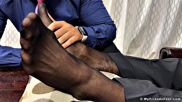 Godfather's Sheer Socks Worshipped - Alec