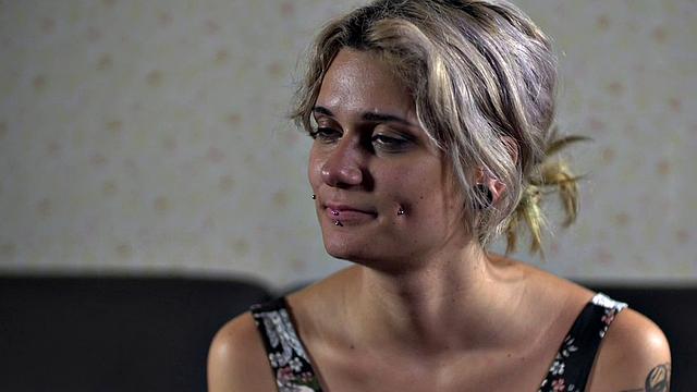 Public BDSM slut rims guy's asshole in front of voyeurs