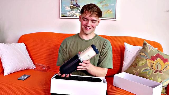 Teasing dirty 21yo slut loves jerking dick with sex toys