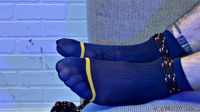 Savio Caught in Sheer Socks &amp;amp; Barefoot - Savio