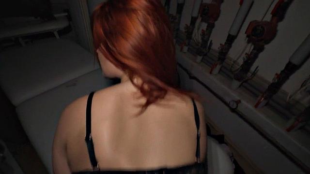 Amateur redhead babe fucked for money by stranger