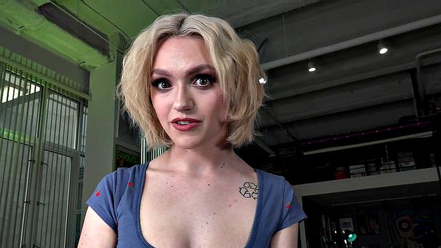 Big-titted POV bae loves stroking dick before rubbing pussy