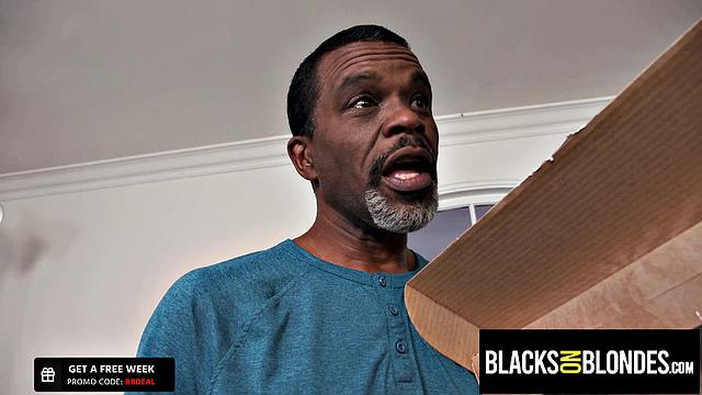 Slutty Delivery Girl Gangbanged & DP'd - Gwen Vicious - BlacksOnBlondes