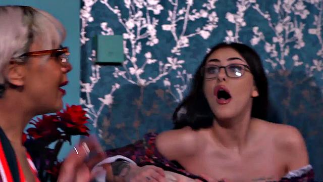 Classy British babe in dress and heels gets fucked in twat