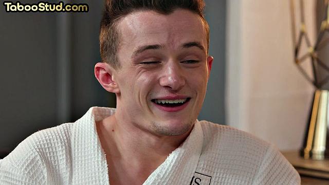 Handsome jock rides his horny lover