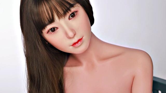 Young Japanese doll with huge boobs and butts in hot lingerie gets frisky