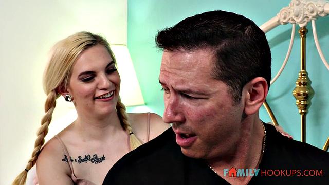 Cassidy Kay caught masturbating by her stepdad