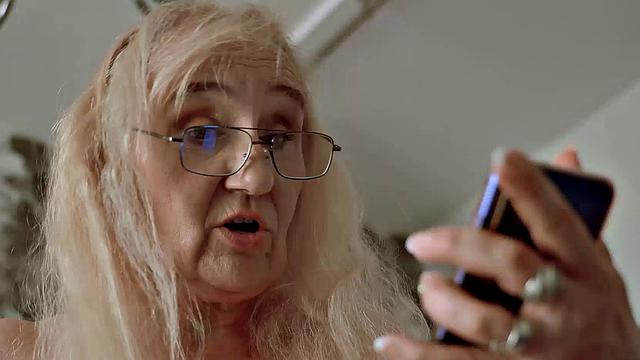 MATURE4K. Sex with handsome stranger is the final quest for blond mature