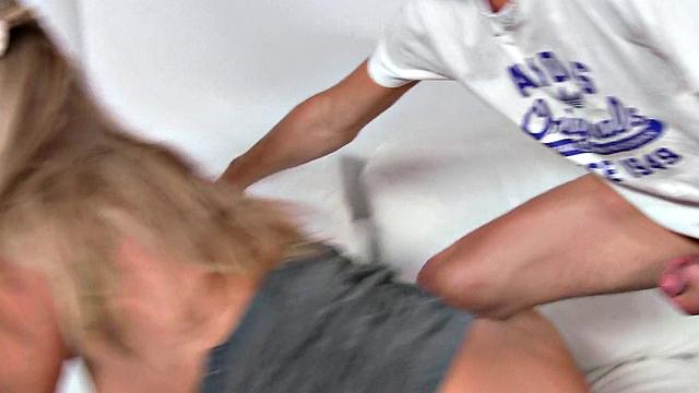 Guy Provides Female Agent With hisS ticky Cum