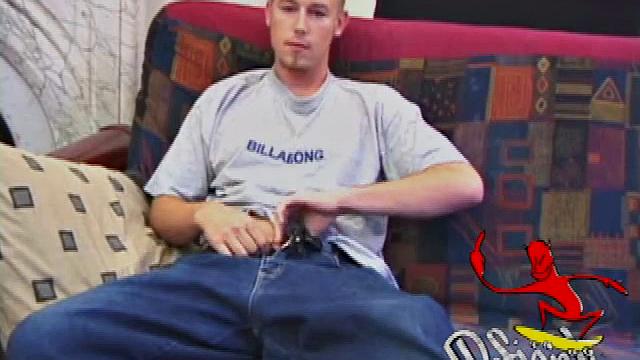 Young Jay gets right down to business in this solo jack off session. He wants to get off and knows just how to do it. After working himself stiff, he delivers a nice long stroke show and shoots a load of warm cum all over himself.