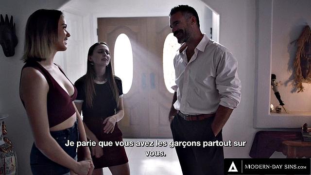 Anny Aurora устроила тайную встречу с отчимом подруги, пока никто не видит - французские субтитры доступны.