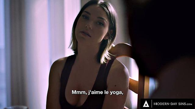 Anny Aurora устроила тайную встречу с отчимом подруги, пока никто не видит - французские субтитры доступны.