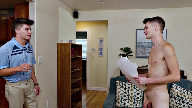 College Tutor Makes Twinks Asshole Sing - Trevor Harris, Drake Von - NextDoorTwink