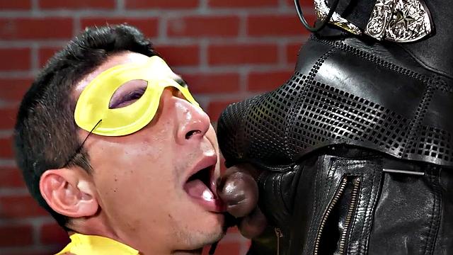 Mesmerized cosplay stud barebacked by Black leather top