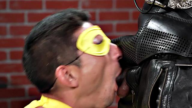 Mesmerized cosplay stud barebacked by Black leather top