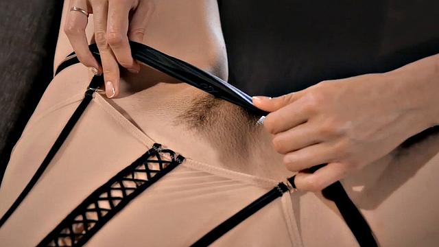 Brunette Mia Mounts Redheaded Pie