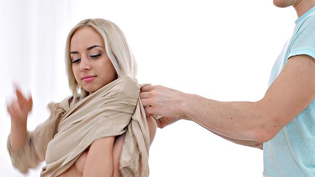 Platinum Blonde Rides a Fat Cock