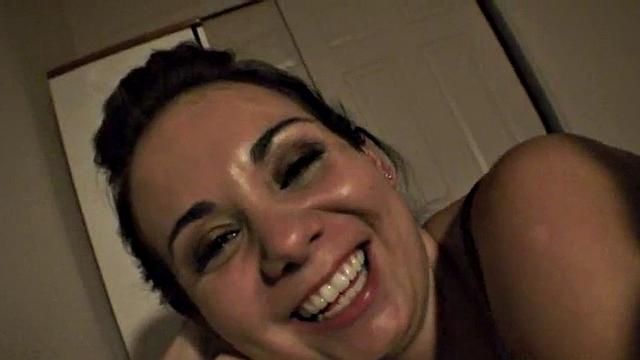 busty teen giving head