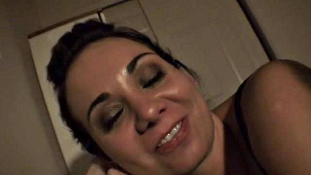 busty teen giving head