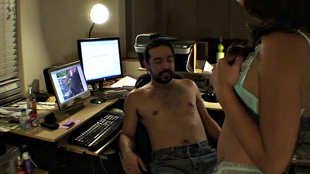 busty teen giving head