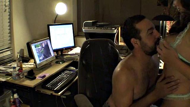 busty teen giving head