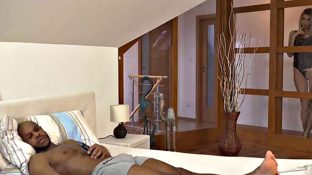 BLACK4K. Black man gives ravishing blonde dicking she needed so badly