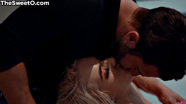 Blonde babe doggystyled by her BF