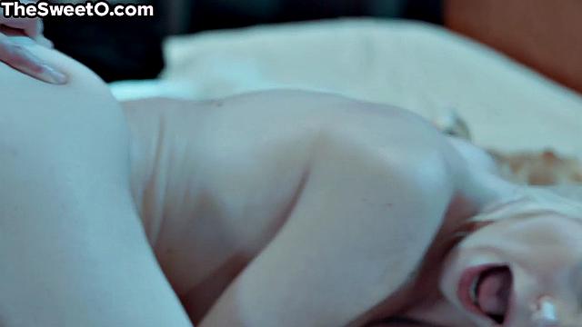 Blonde babe doggystyled by her BF