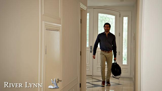 Blonde Co-ED River Lynn gets a taste of cock from her daddy.